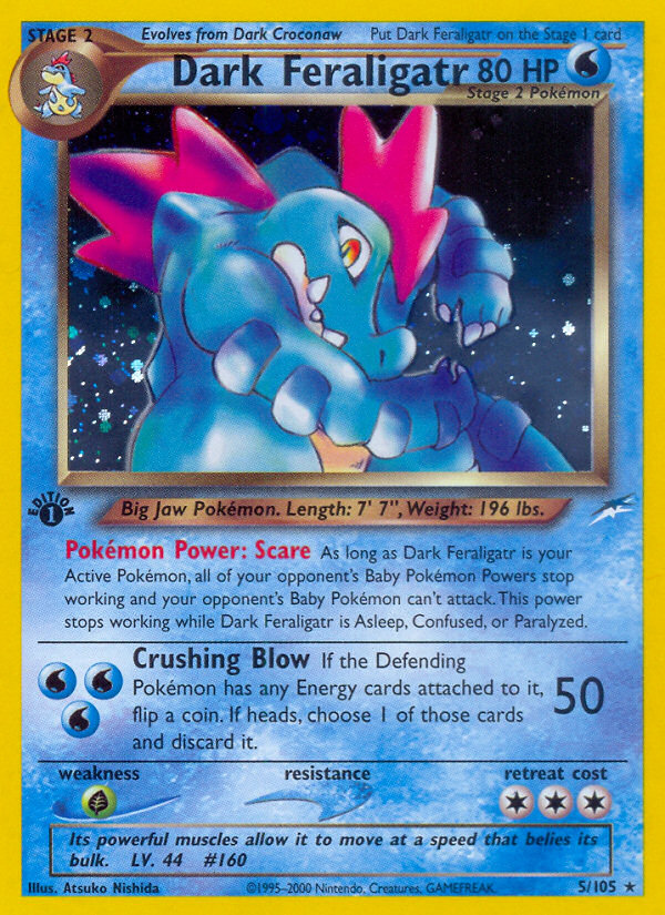 Dark Feraligatr (5/105) [Neo Destiny 1st Edition] - Card Brawlers | Quebec | Canada | Yu-Gi-Oh!