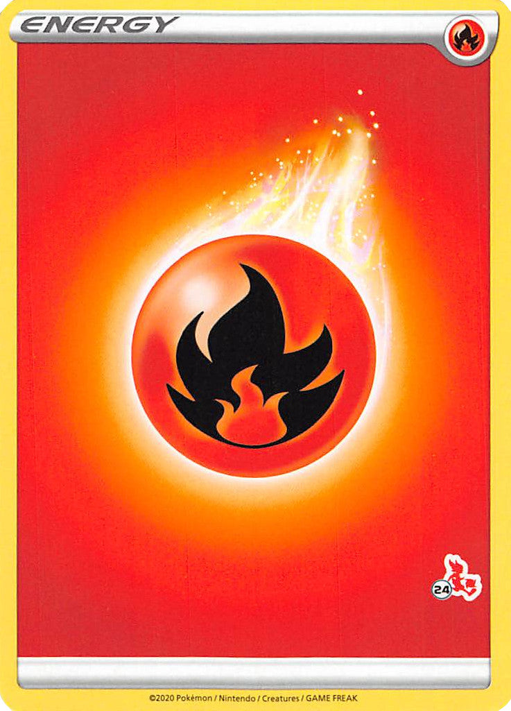 Fire Energy (Cinderace Stamp #24) [Battle Academy 2022] - Card Brawlers | Quebec | Canada | Yu-Gi-Oh!
