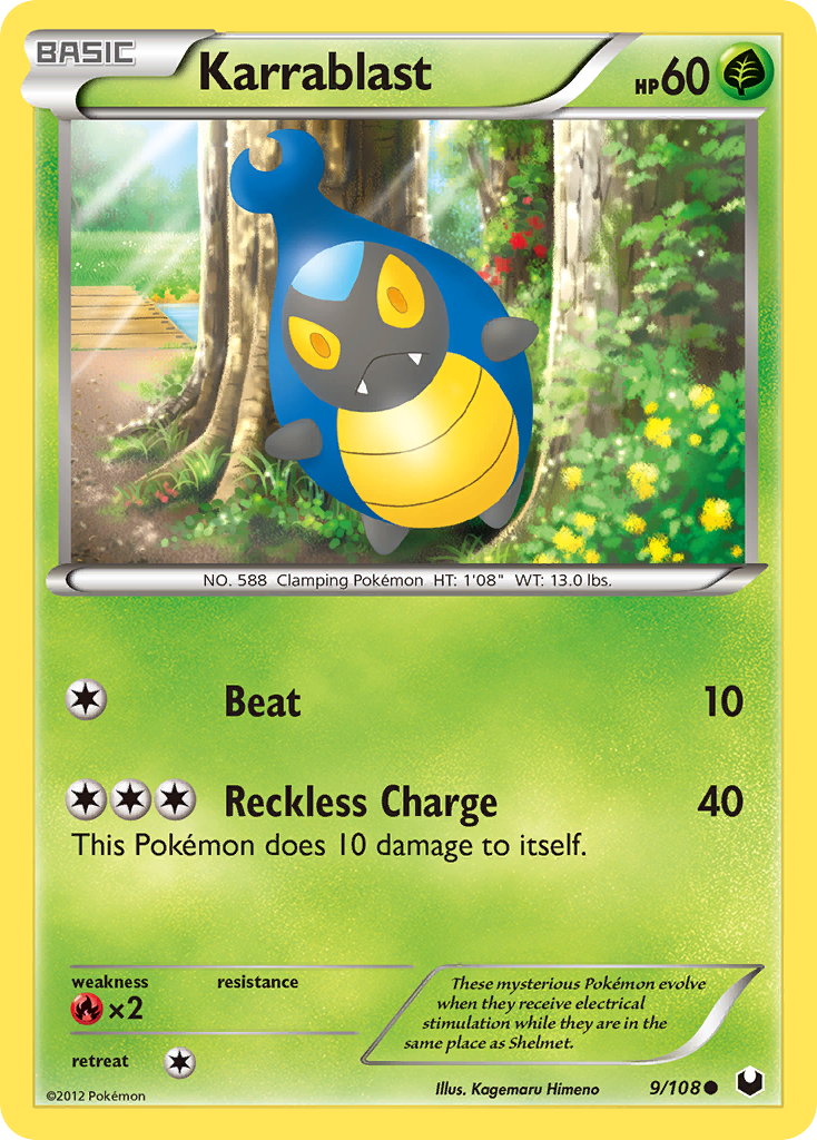 Karrablast (9/108) [Black & White: Dark Explorers] - Card Brawlers | Quebec | Canada | Yu-Gi-Oh!