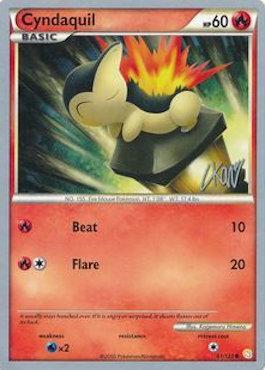 Cyndaquil (61/123) (Reshiphlosion - Christopher Kan) [World Championships 2011] - Card Brawlers | Quebec | Canada | Yu-Gi-Oh!