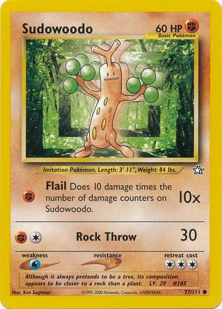 Sudowoodo (77/111) [Neo Genesis Unlimited] - Card Brawlers | Quebec | Canada | Yu-Gi-Oh!