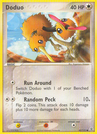 Doduo (62/112) [EX: FireRed & LeafGreen] - Card Brawlers | Quebec | Canada | Yu-Gi-Oh!