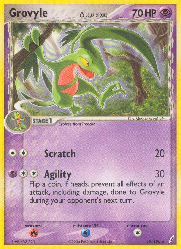 Grovyle(19/100) (Delta Species) [EX: Crystal Guardians] - Card Brawlers | Quebec | Canada | Yu-Gi-Oh!