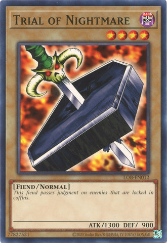 Trial of Nightmare (25th Anniversary) [LOB-EN012] Common - Card Brawlers | Quebec | Canada | Yu-Gi-Oh!