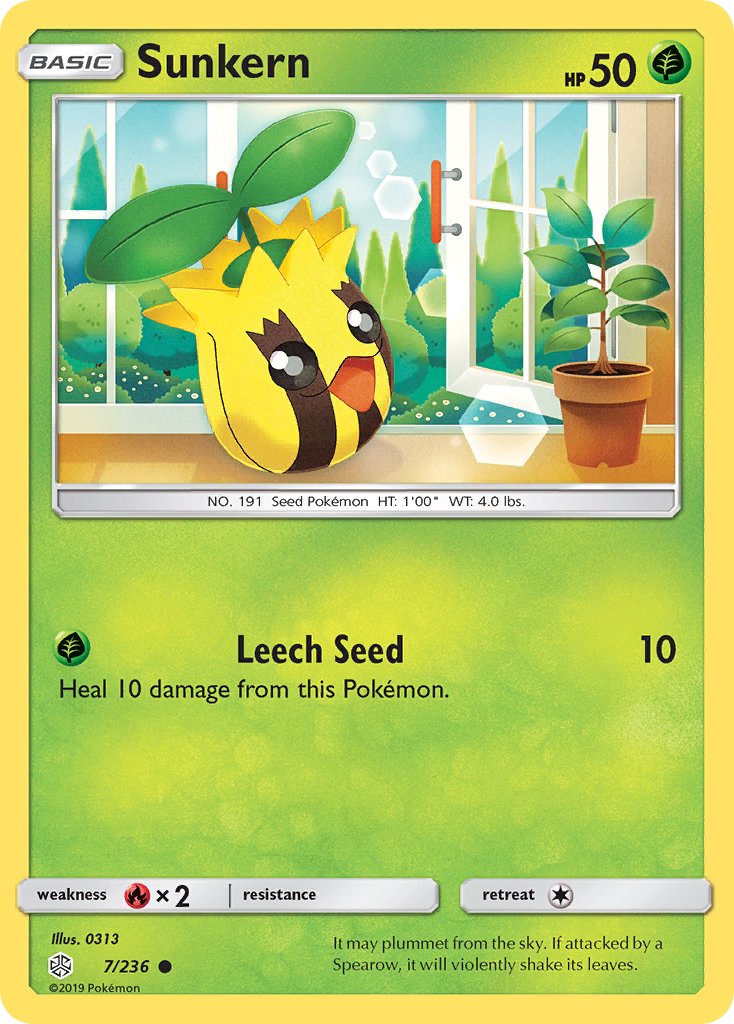 Sunkern (7/236) [Sun & Moon: Cosmic Eclipse] - Card Brawlers | Quebec | Canada | Yu-Gi-Oh!