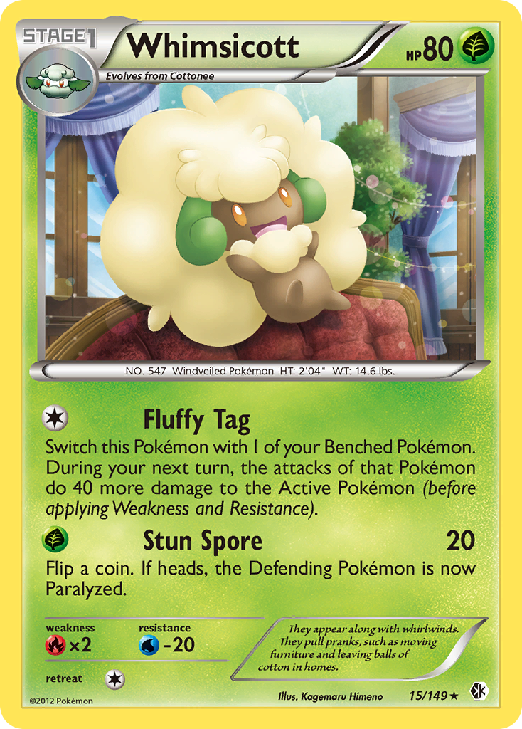 Whimsicott (15/149) [Black & White: Boundaries Crossed] - Card Brawlers | Quebec | Canada | Yu-Gi-Oh!