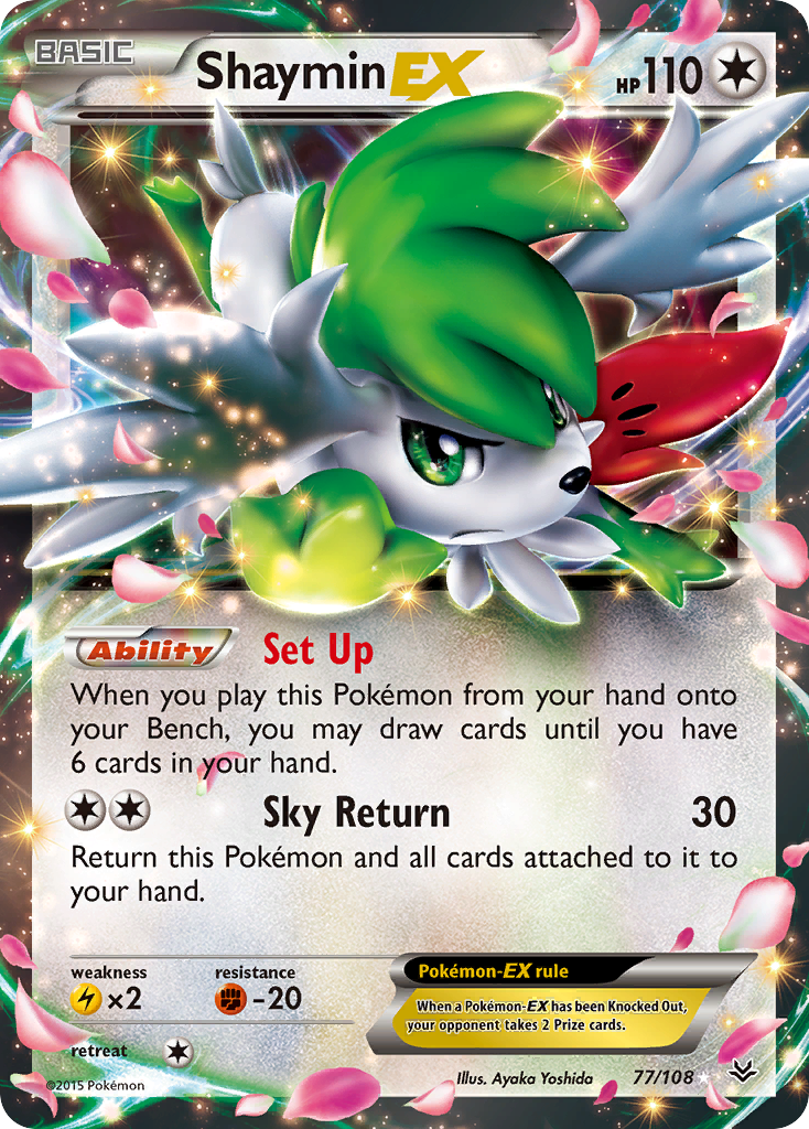 Shaymin EX (77/108) [XY: Roaring Skies] - Card Brawlers | Quebec | Canada | Yu-Gi-Oh!