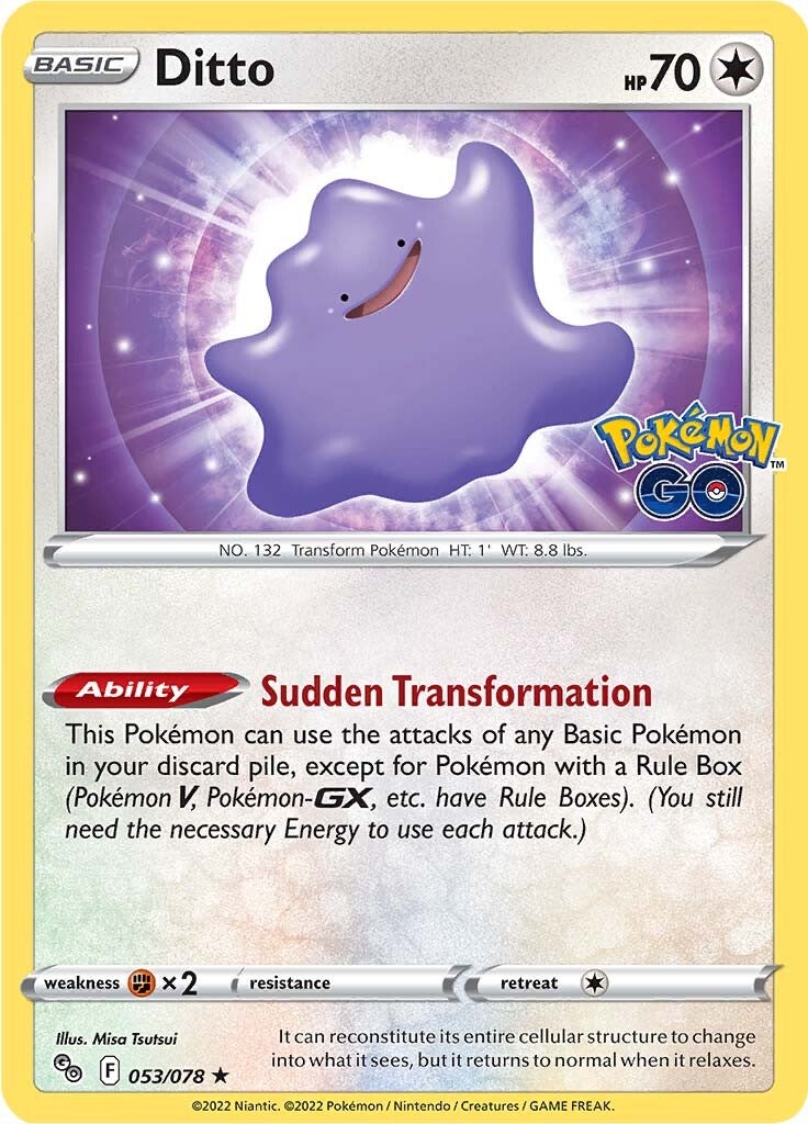 Ditto (053/078) [Pokémon GO] - Card Brawlers | Quebec | Canada | Yu-Gi-Oh!