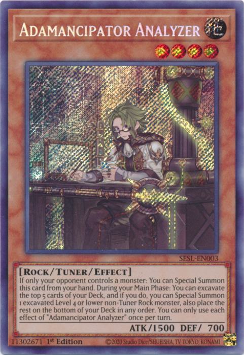 Adamancipator Analyzer [SESL-EN003] Secret Rare - Card Brawlers | Quebec | Canada | Yu-Gi-Oh!