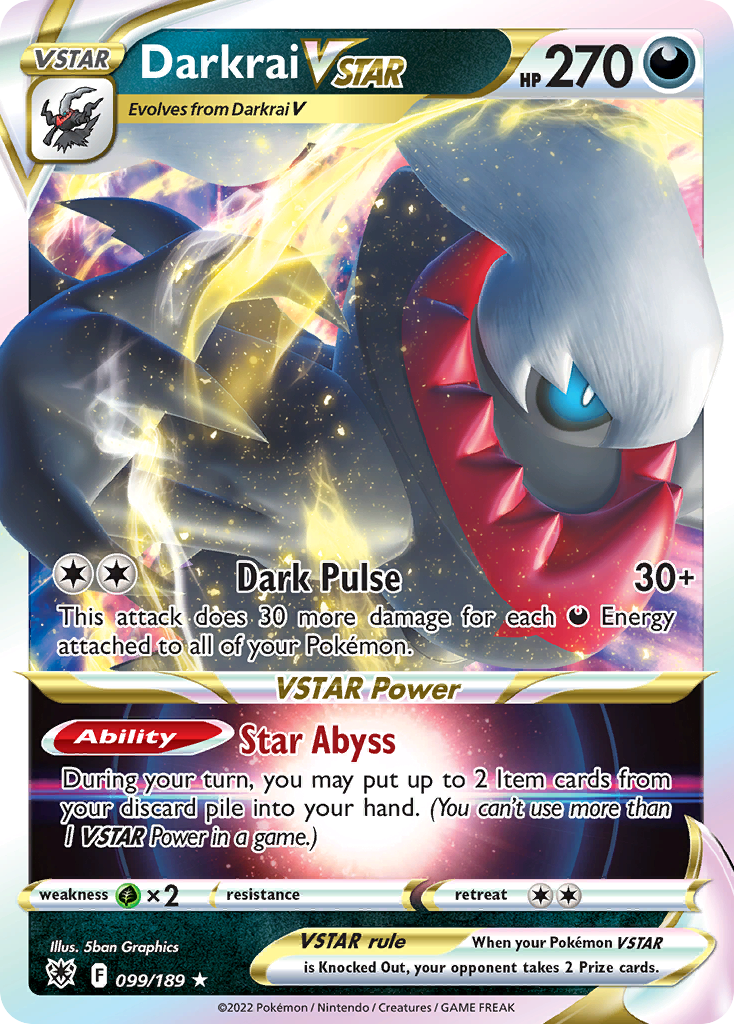 Darkrai VSTAR (099/189) (Jumbo Card) [Sword & Shield: Astral Radiance] - Card Brawlers | Quebec | Canada | Yu-Gi-Oh!
