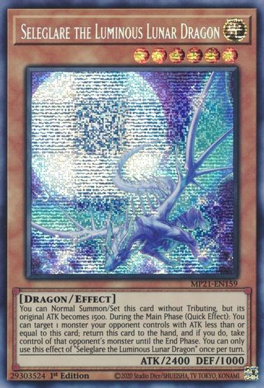 Seleglare the Luminous Lunar Dragon [MP21-EN159] Prismatic Secret Rare - Card Brawlers | Quebec | Canada | Yu-Gi-Oh!