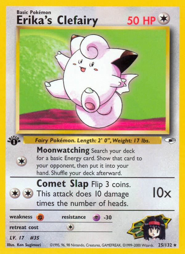 Erika's Clefairy (25/132) [Gym Heroes 1st Edition] - Card Brawlers | Quebec | Canada | Yu-Gi-Oh!