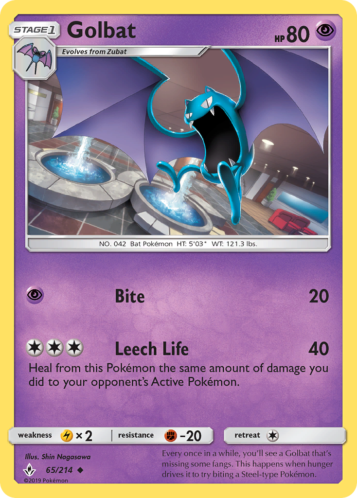 Golbat (65/214) [Sun & Moon: Unbroken Bonds] - Card Brawlers | Quebec | Canada | Yu-Gi-Oh!