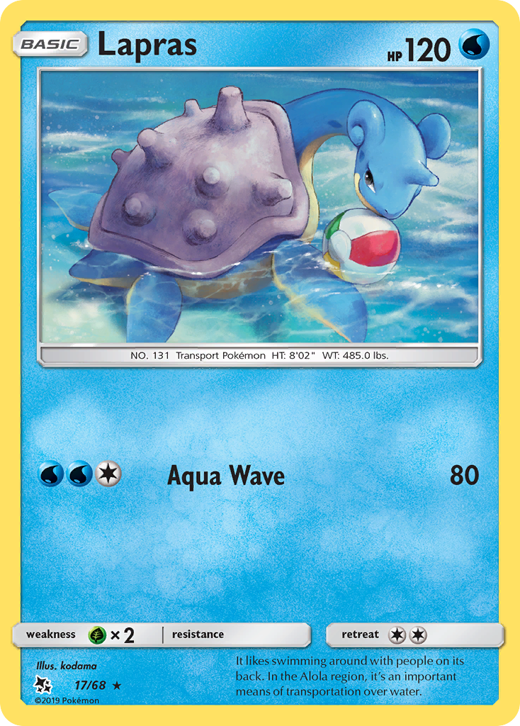 Lapras (17/68) [Sun & Moon: Hidden Fates] - Card Brawlers | Quebec | Canada | Yu-Gi-Oh!