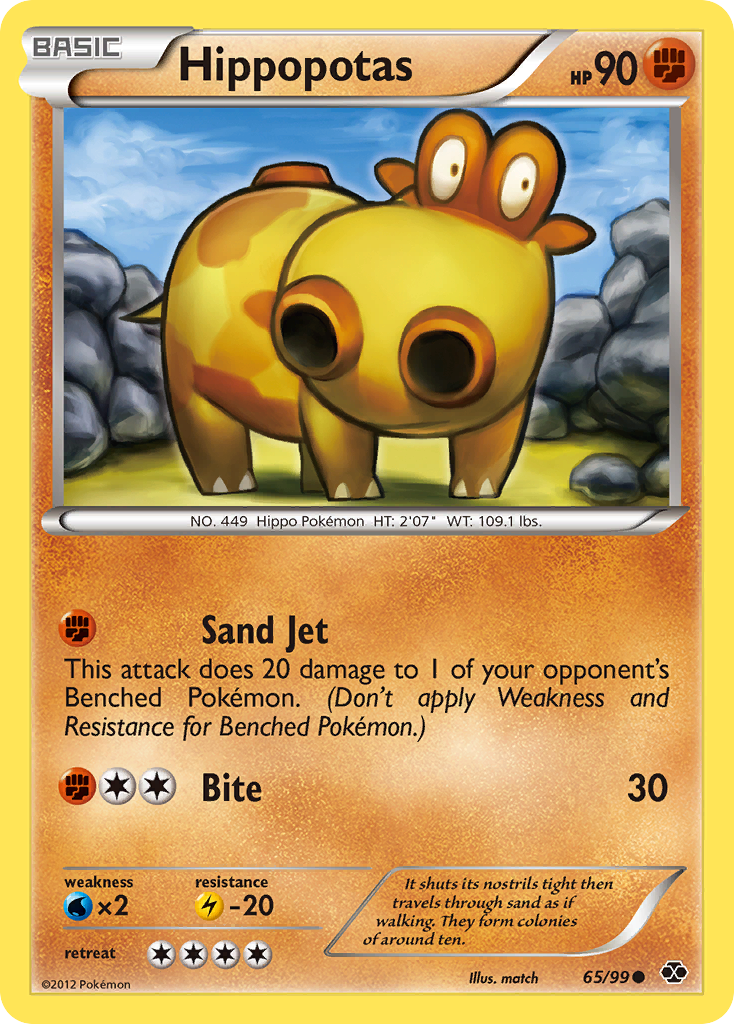 Hippopotas (65/99) [Black & White: Next Destinies] - Card Brawlers | Quebec | Canada | Yu-Gi-Oh!