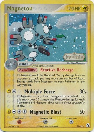 Magneton (22/92) (Stamped) [EX: Legend Maker] - Card Brawlers | Quebec | Canada | Yu-Gi-Oh!