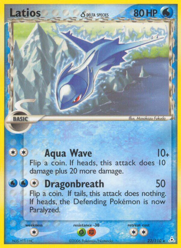 Latios (22/110) (Delta Species) (Theme Deck Exclusives) [EX: Holon Phantoms] - Card Brawlers | Quebec | Canada | Yu-Gi-Oh!