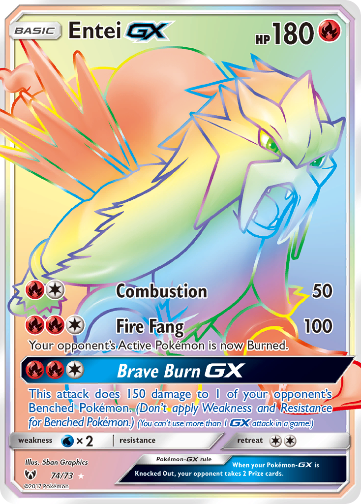 Entei GX (74/73) [Sun & Moon: Shining Legends] - Card Brawlers | Quebec | Canada | Yu-Gi-Oh!