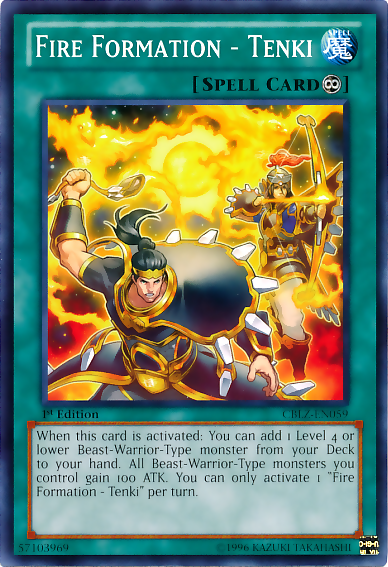 Fire Formation - Tenki [CBLZ-EN059] Common - Card Brawlers | Quebec | Canada | Yu-Gi-Oh!