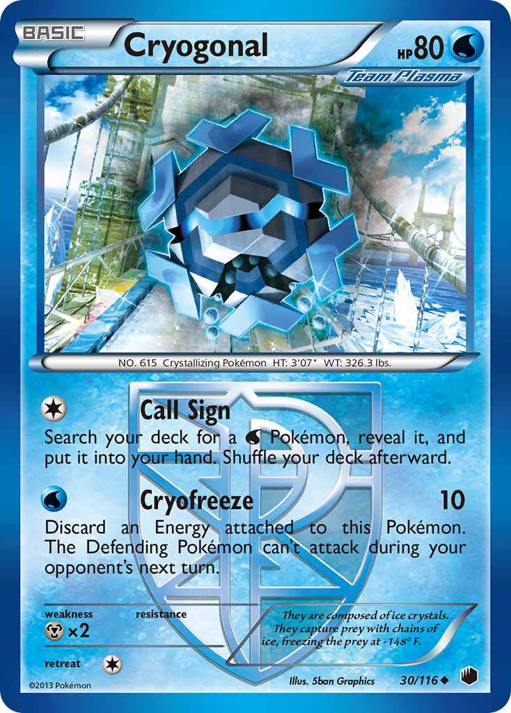 Cryogonal (30/116) [Black & White: Plasma Freeze] - Card Brawlers | Quebec | Canada | Yu-Gi-Oh!