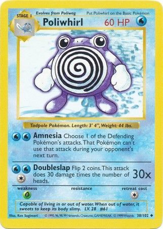 Poliwhirl (38/102) [Base Set Shadowless Unlimited] - Card Brawlers | Quebec | Canada | Yu-Gi-Oh!