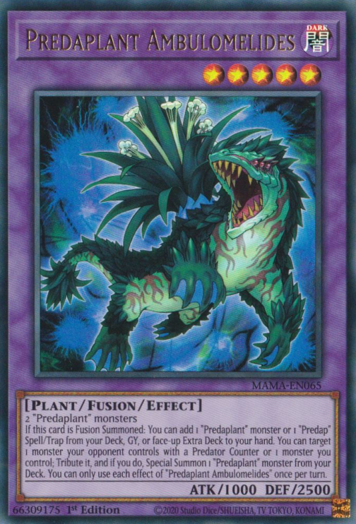 Predaplant Ambulomelides [MAMA-EN065] Ultra Rare - Card Brawlers | Quebec | Canada | Yu-Gi-Oh!