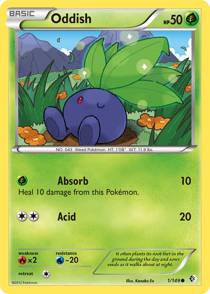 Oddish (1/149) [Black & White: Boundaries Crossed] - Card Brawlers | Quebec | Canada | Yu-Gi-Oh!