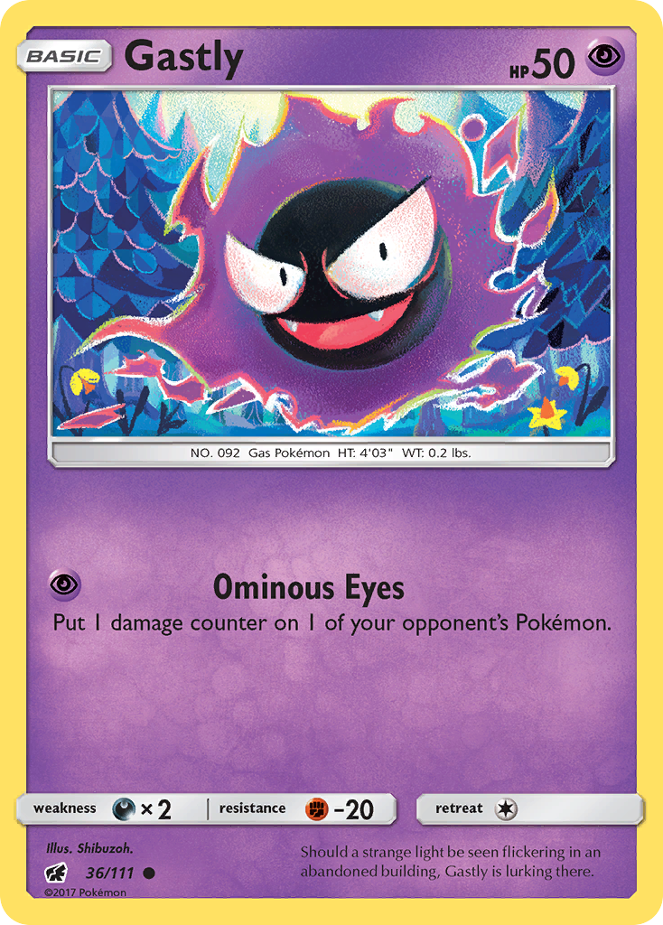Gastly (36/111) [Sun & Moon: Crimson Invasion] - Card Brawlers | Quebec | Canada | Yu-Gi-Oh!