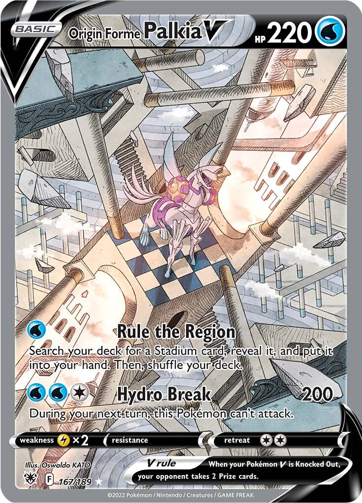 Origin Forme Palkia V (167/189) [Sword & Shield: Astral Radiance] - Card Brawlers | Quebec | Canada | Yu-Gi-Oh!