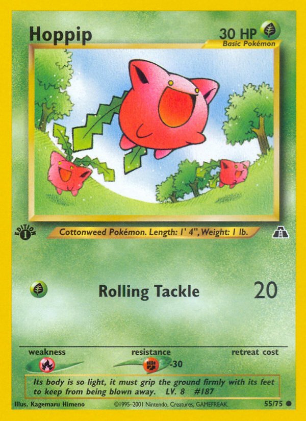 Hoppip (55/75) [Neo Discovery 1st Edition] - Card Brawlers | Quebec | Canada | Yu-Gi-Oh!