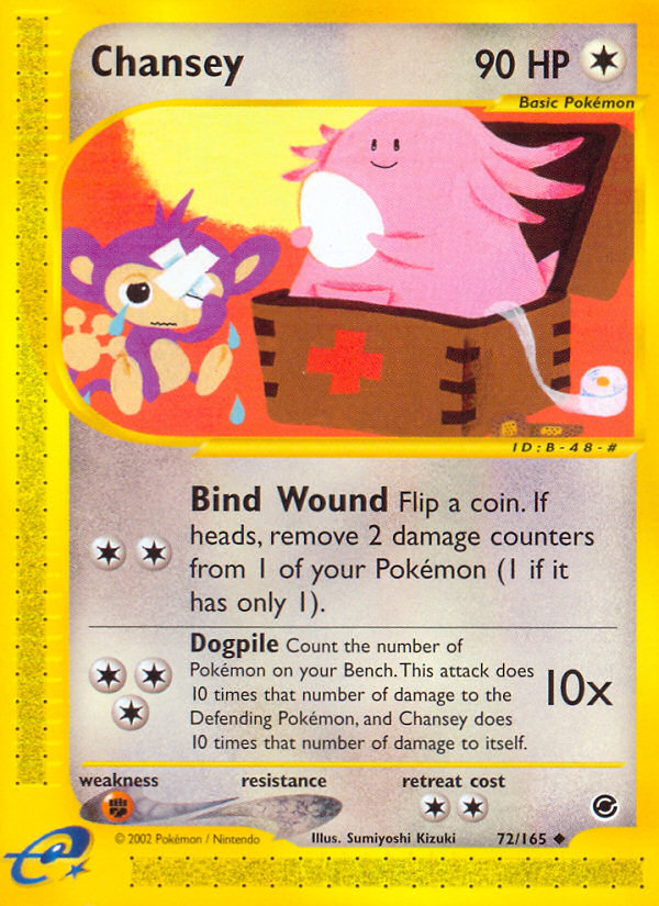 Chansey (72/165) [Expedition: Base Set] - Card Brawlers | Quebec | Canada | Yu-Gi-Oh!