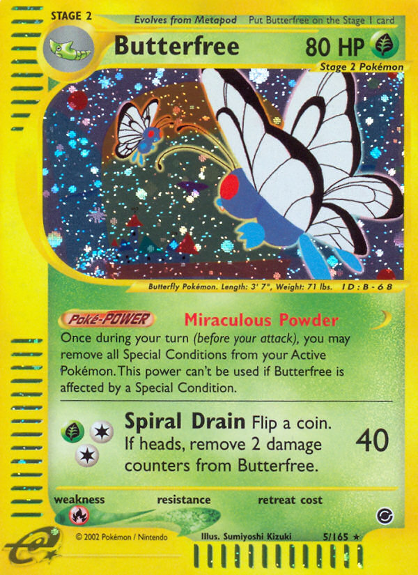 Butterfree (5/165) [Expedition: Base Set] - Card Brawlers | Quebec | Canada | Yu-Gi-Oh!