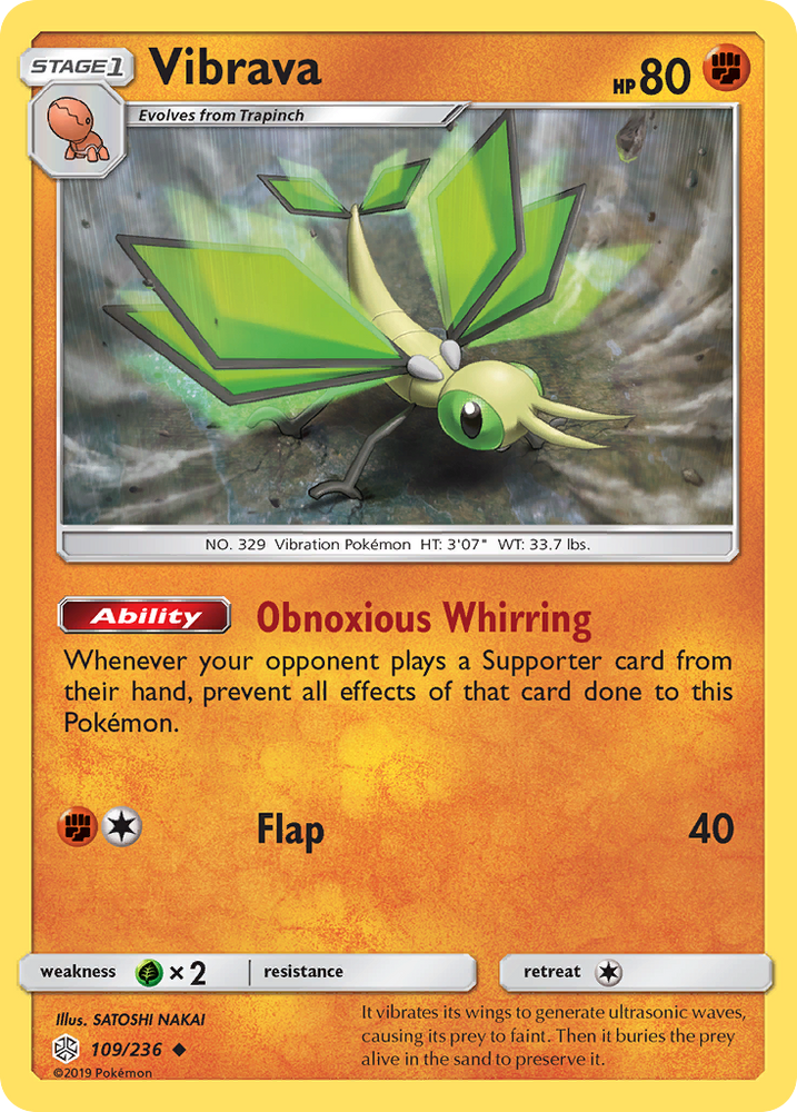 Vibrava (109/236) [Sun & Moon: Cosmic Eclipse] - Card Brawlers | Quebec | Canada | Yu-Gi-Oh!