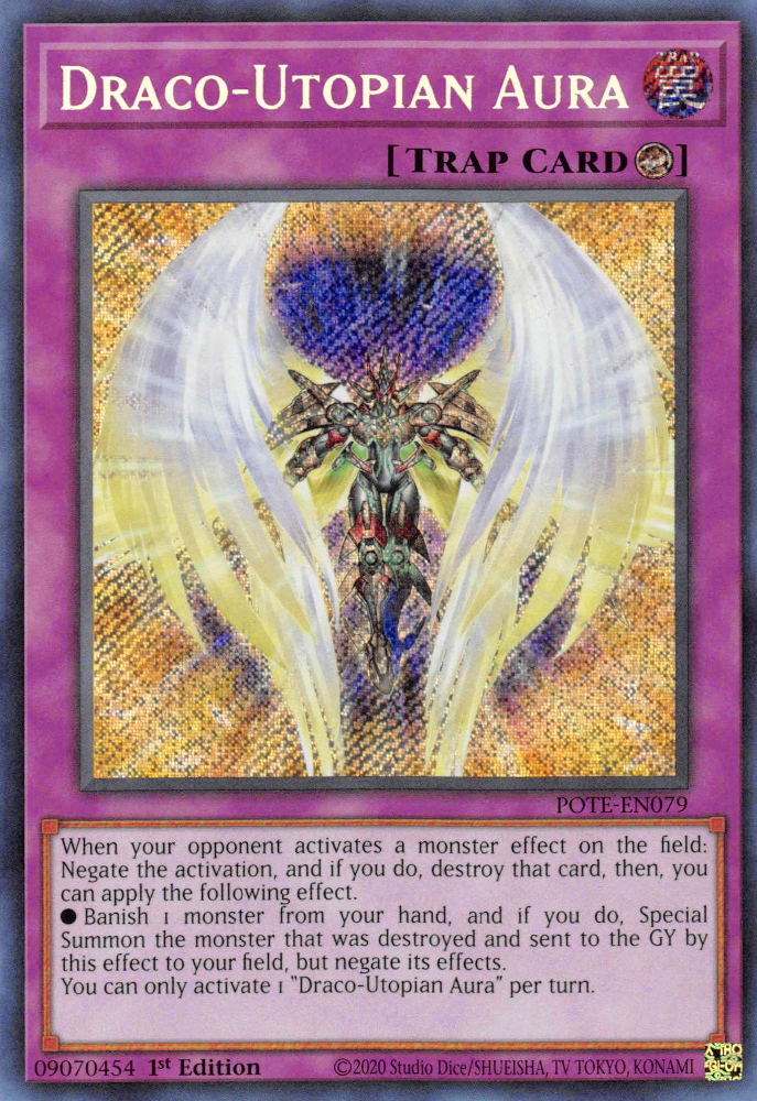 Draco-Utopian Aura [POTE-EN079] Secret Rare - Card Brawlers | Quebec | Canada | Yu-Gi-Oh!