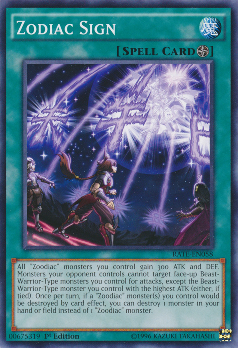 Zodiac Sign [RATE-EN058] Common - Card Brawlers | Quebec | Canada | Yu-Gi-Oh!