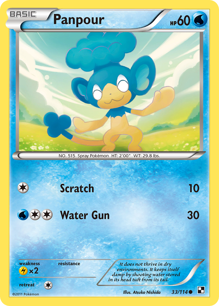 Panpour (33/114) [Black & White: Base Set] - Card Brawlers | Quebec | Canada | Yu-Gi-Oh!