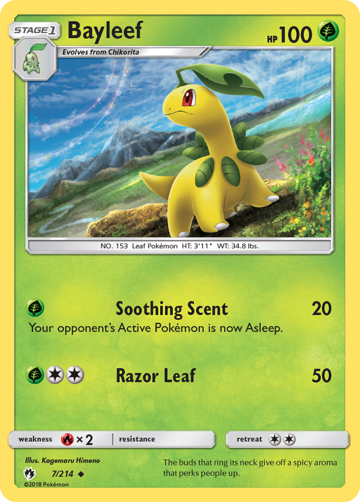 Bayleef (7/214) [Sun & Moon: Lost Thunder] - Card Brawlers | Quebec | Canada | Yu-Gi-Oh!