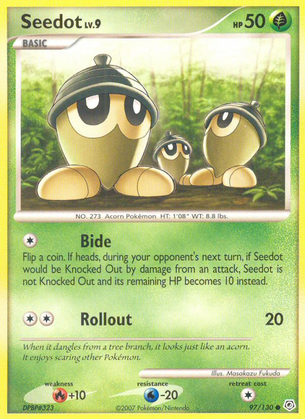 Seedot (97/130) [Diamond & Pearl: Base Set] - Card Brawlers | Quebec | Canada | Yu-Gi-Oh!