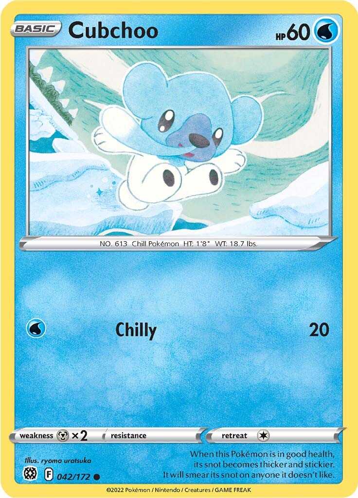 Cubchoo (042/172) [Sword & Shield: Brilliant Stars] - Card Brawlers | Quebec | Canada | Yu-Gi-Oh!