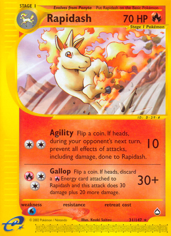 Rapidash (31/147) [Aquapolis] - Card Brawlers | Quebec | Canada | Yu-Gi-Oh!