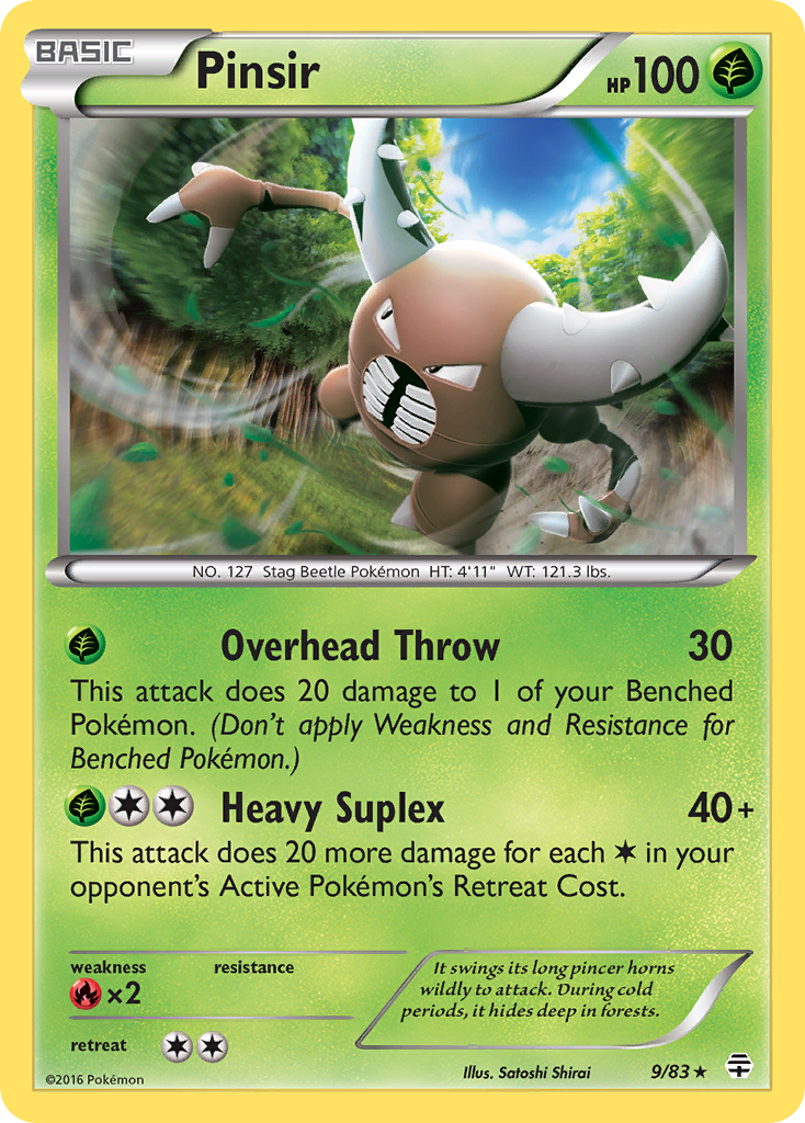 Pinsir (9/83) [XY: Generations] - Card Brawlers | Quebec | Canada | Yu-Gi-Oh!