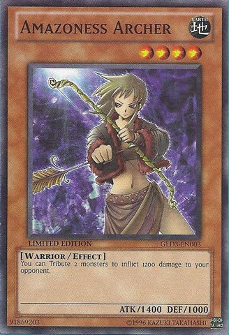 Amazoness Archer [GLD3-EN003] Common - Card Brawlers | Quebec | Canada | Yu-Gi-Oh!