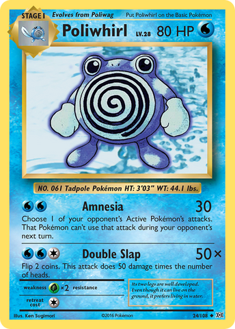 Poliwhirl (24/108) [XY: Evolutions] - Card Brawlers | Quebec | Canada | Yu-Gi-Oh!