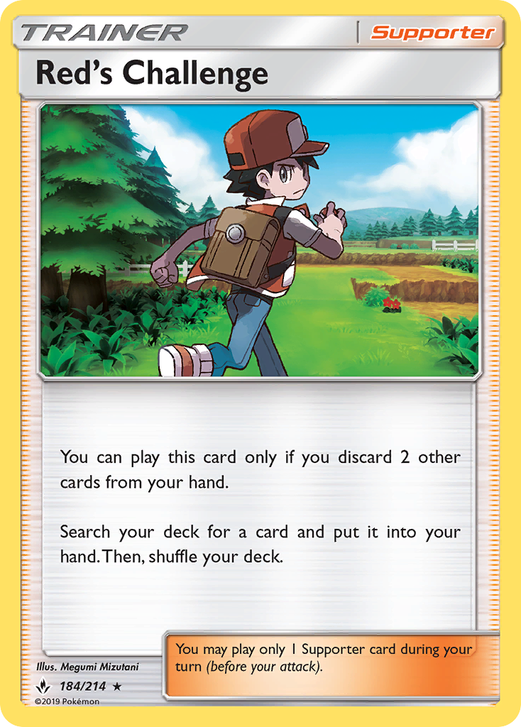 Red's Challenge (184/214) [Sun & Moon: Unbroken Bonds] - Card Brawlers | Quebec | Canada | Yu-Gi-Oh!