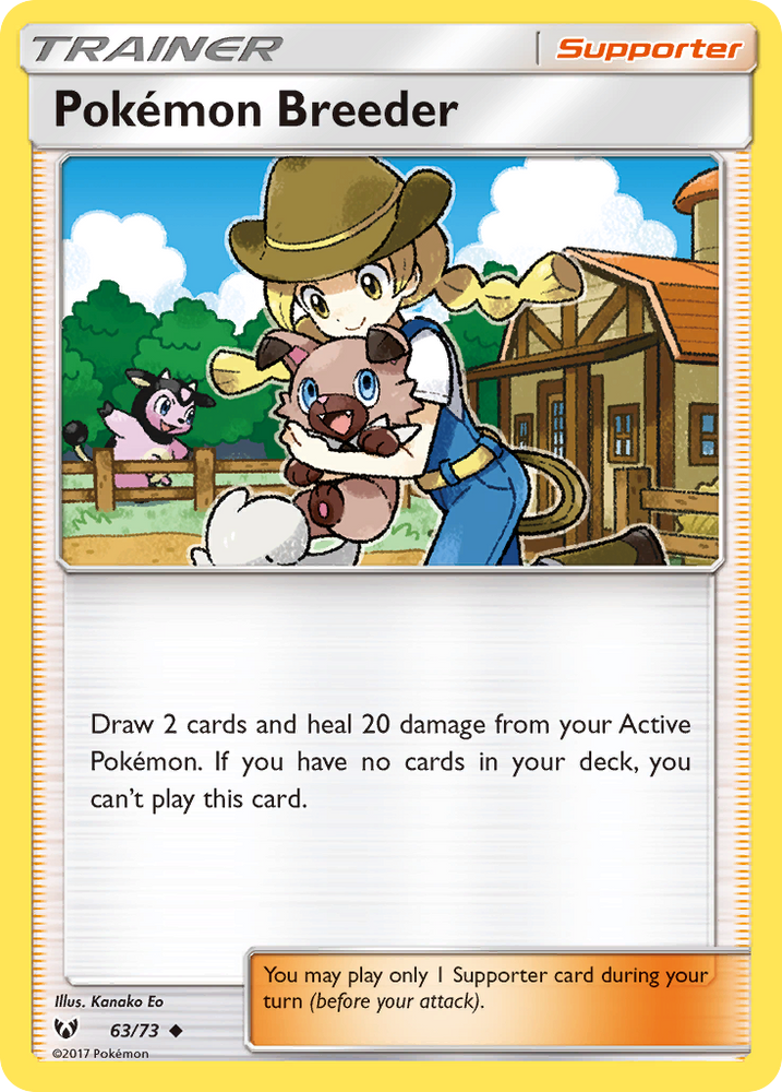 Pokemon Breeder (63/73) [Sun & Moon: Shining Legends] - Card Brawlers | Quebec | Canada | Yu-Gi-Oh!