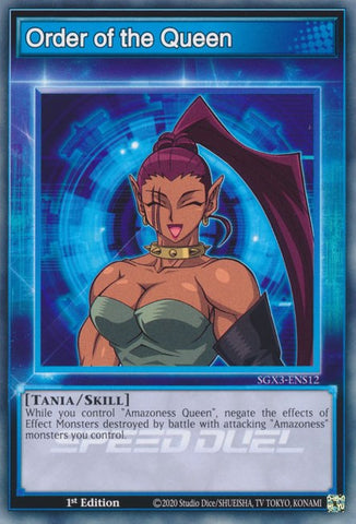 Order of the Queen [SGX3-ENS12] Common - Card Brawlers | Quebec | Canada | Yu-Gi-Oh!