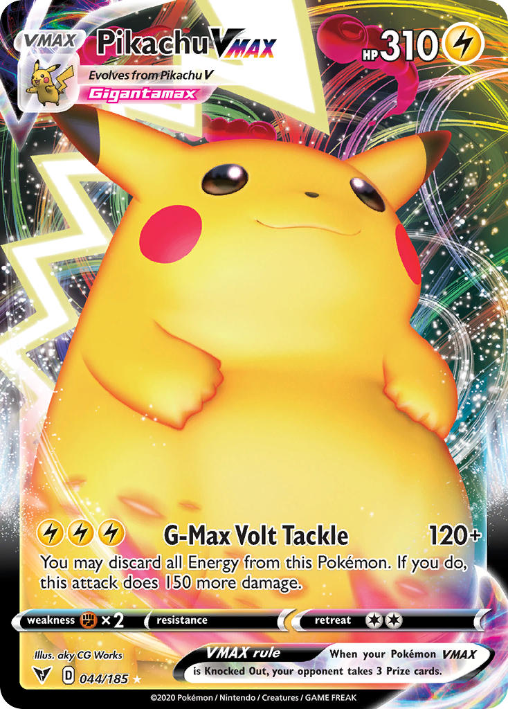 Pikachu VMAX (044/185) [Sword & Shield: Vivid Voltage] - Card Brawlers | Quebec | Canada | Yu-Gi-Oh!