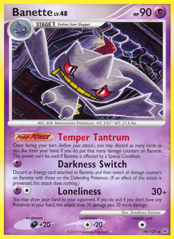 Banette (19/127) [Platinum: Base Set] - Card Brawlers | Quebec | Canada | Yu-Gi-Oh!