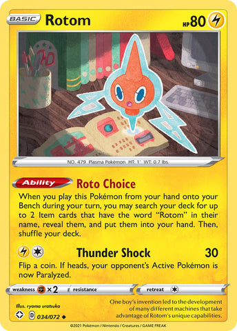 Rotom (034/072) [Sword & Shield: Shining Fates] - Card Brawlers | Quebec | Canada | Yu-Gi-Oh!