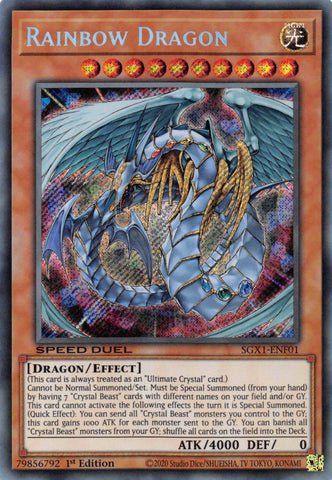 Rainbow Dragon [SGX1-ENF01] Secret Rare - Card Brawlers | Quebec | Canada | Yu-Gi-Oh!